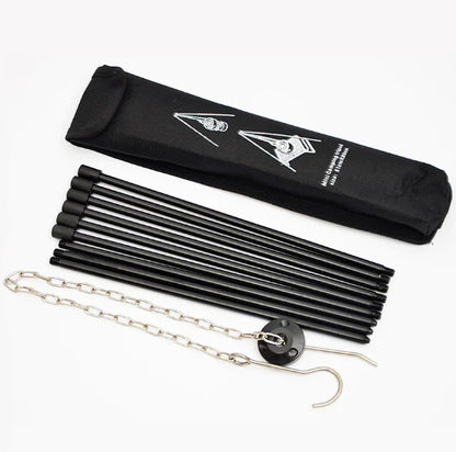 Outdoor Camping Tripod for Cooking and Fire Setup