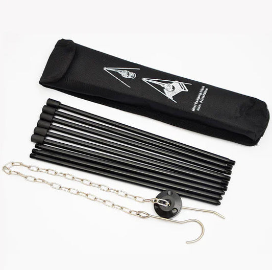 Outdoor Camping Tripod for Cooking and Fire Setup