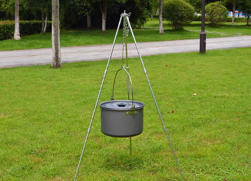 Outdoor Camping Tripod for Cooking and Fire Setup